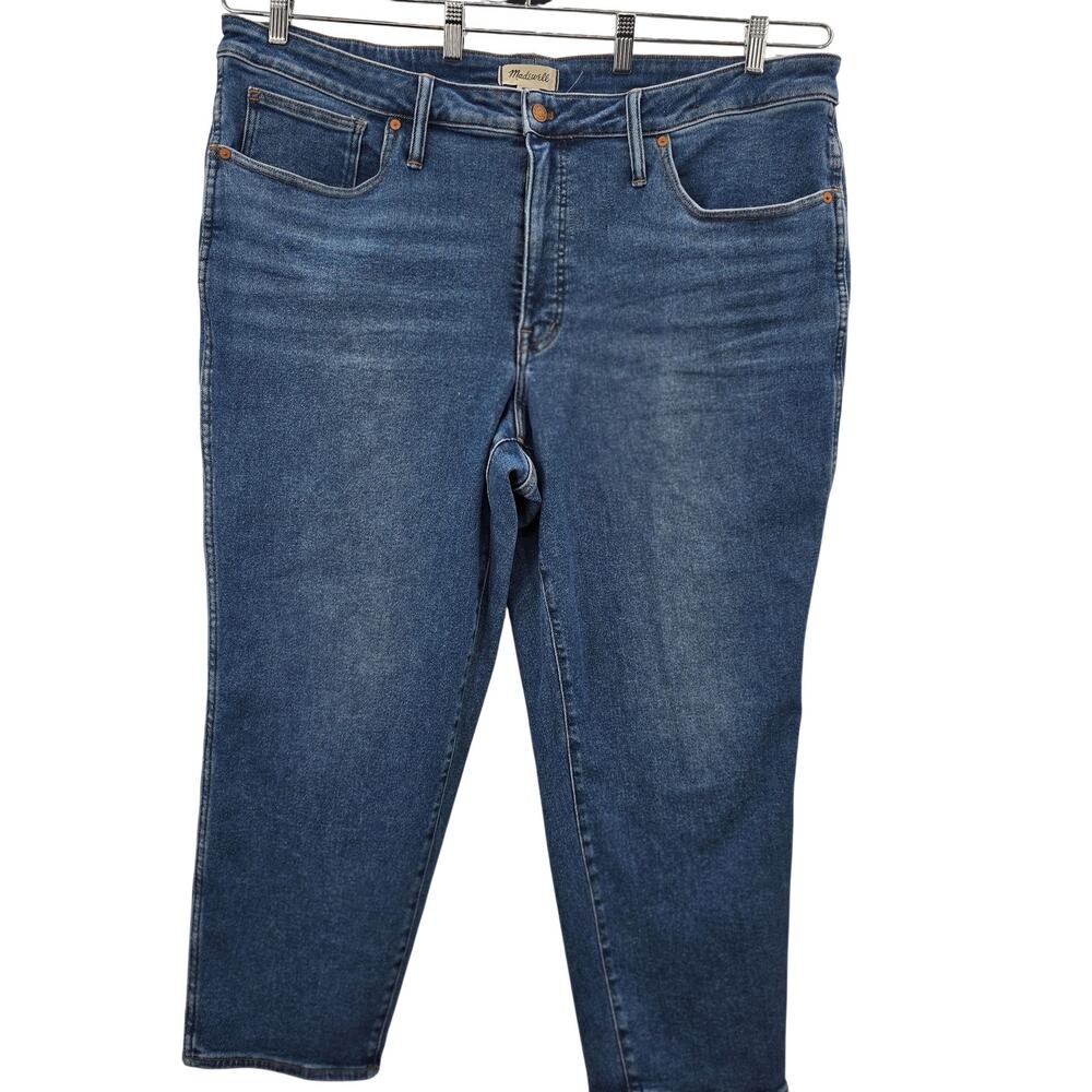 Madewell Jeans Womens 26W Blue High Rise Curvy Stovepipe Stretch Denim Plus
